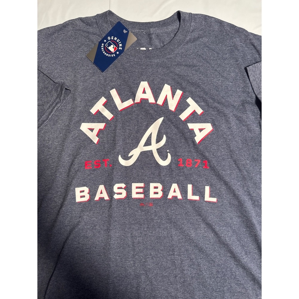 NWT Atlanta Braves Baseball‎ T-Shirt Mens Large MLB Genuine Merchandise Tee